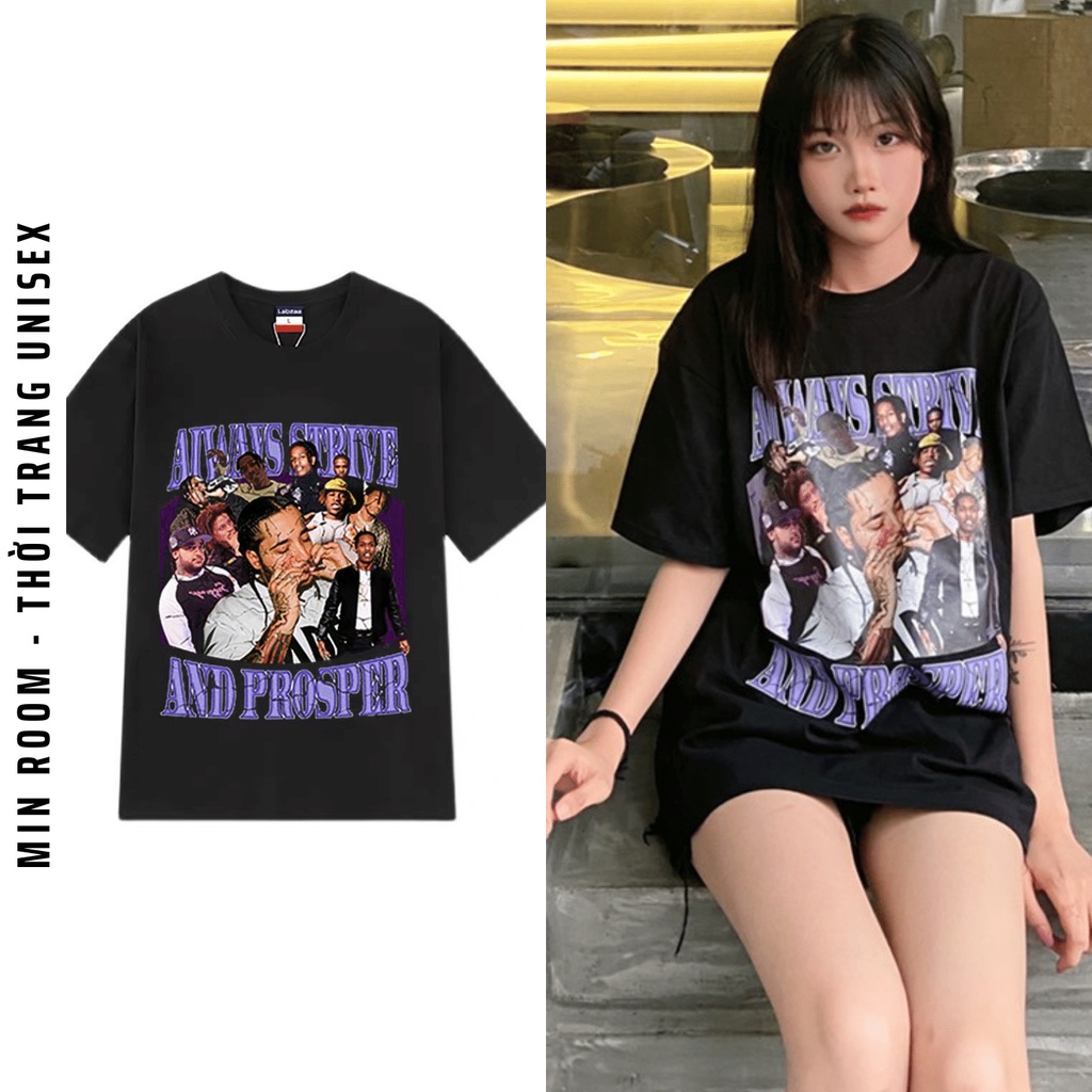 Áo Thun Unisex Nam Nữ Form Rộng, Áo Phông Tay Lỡ Hình In RAPCLUB ATRC