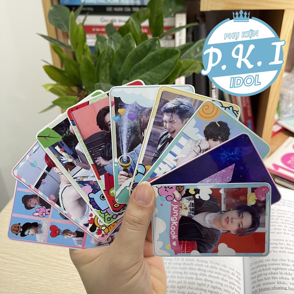 Lomo Card Ảnh BTS Đa Sắc Thái - Bộ Card Cứng Ép Lụa 7 Thành Viên BTS Bo Góc