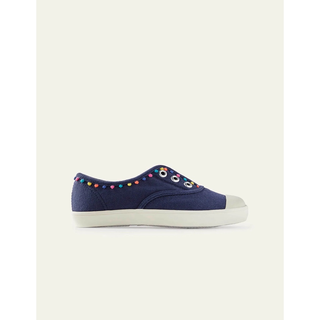 Giày xuất dư hãng B0d3n cho mẹ và bé, vải canvas màu Navy
