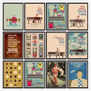 Áp Phích Dán Tường Trang Trí Nội Thất Quán Bar / Phòng Khách In Chữ JL Forrest Gump Tom Hanks Phong Cách Vintage Hoàn Hảo