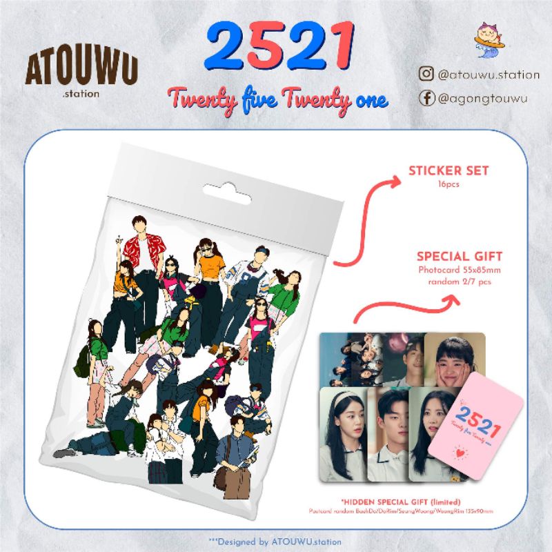 Sticker hội F5 của Twenty five Twenty one (2521)