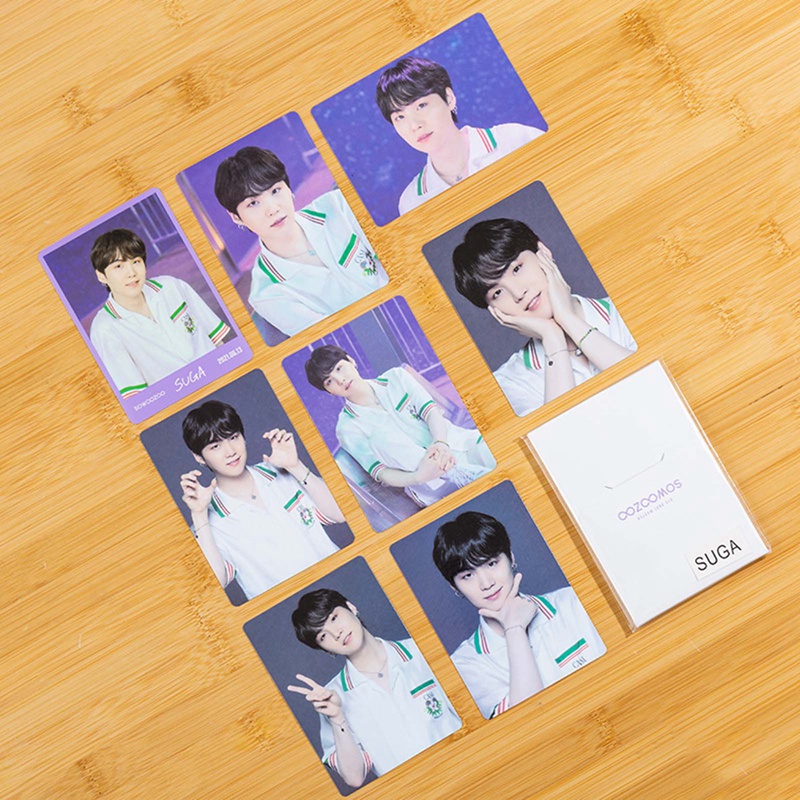 Set 7/8 tấm thẻ ảnh LOMO Kpop BTS SOWOOZOO kỷ niệm lần thứ 8
