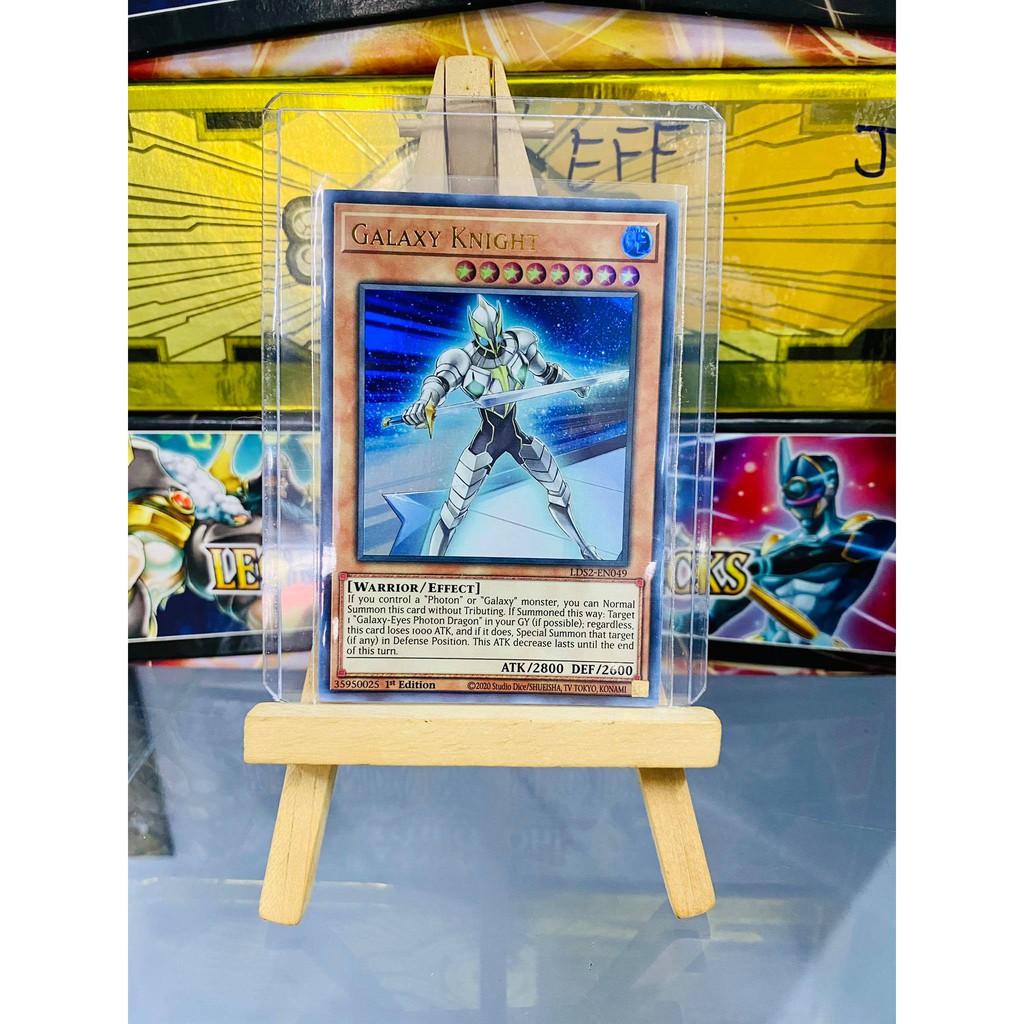 [ Dưa Hấu Yugioh ] Lá bài thẻ bài Galaxy Knight - Ultra Rare - Tặng bọc bài nhựa bảo quản