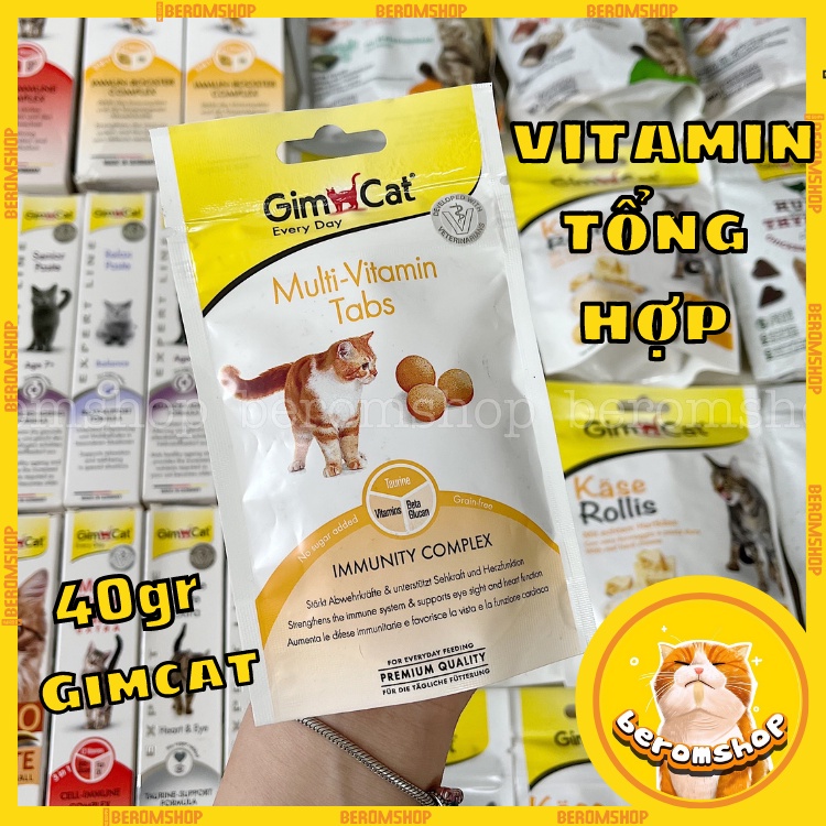 VIÊN MULTI VITAMIN GIMCAT CHO MÈO 40G NHẬP ĐỨC GIÁ CỰC RẺ