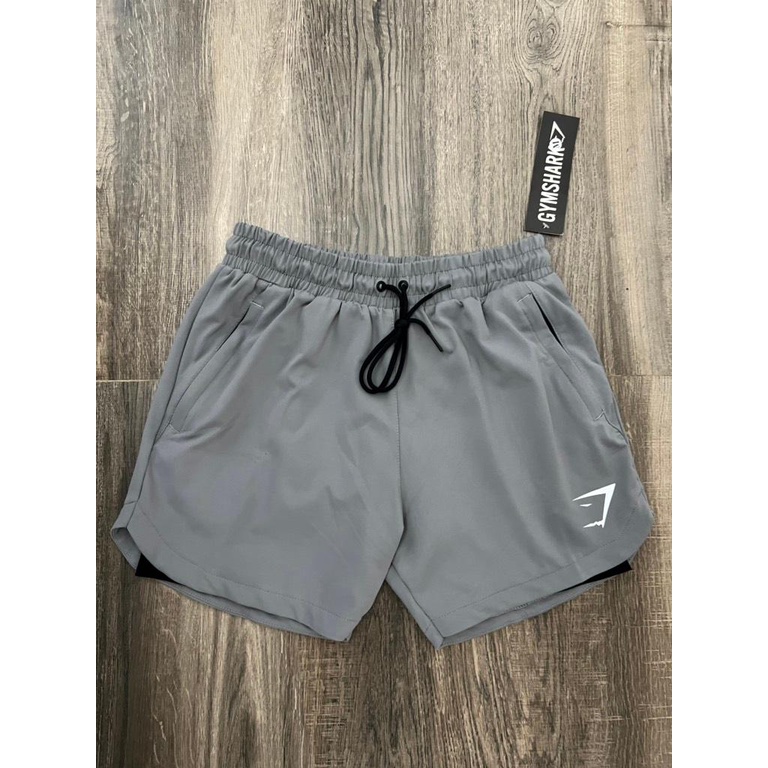 [Ảnh thật] [Có sẵn]  Quần đùi 2 Lớp Gymshark - Quần Gym, Chạy Bộ , Đi bơi , du lịch 5 màu siêu đẹp
