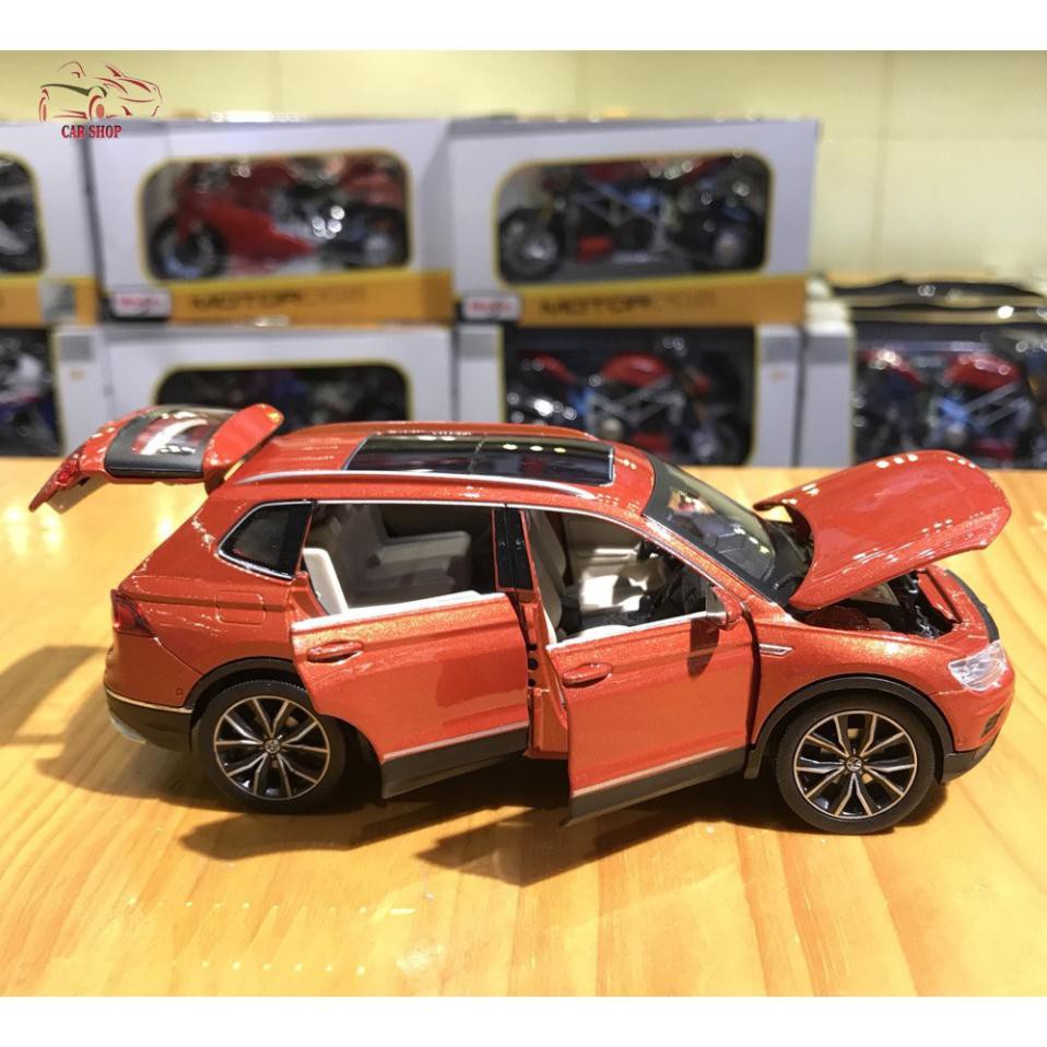 NEW Xe mô hình ô tô Volkswagen tỉ lệ 1/32 màu đỏ cam hàng cao cấp