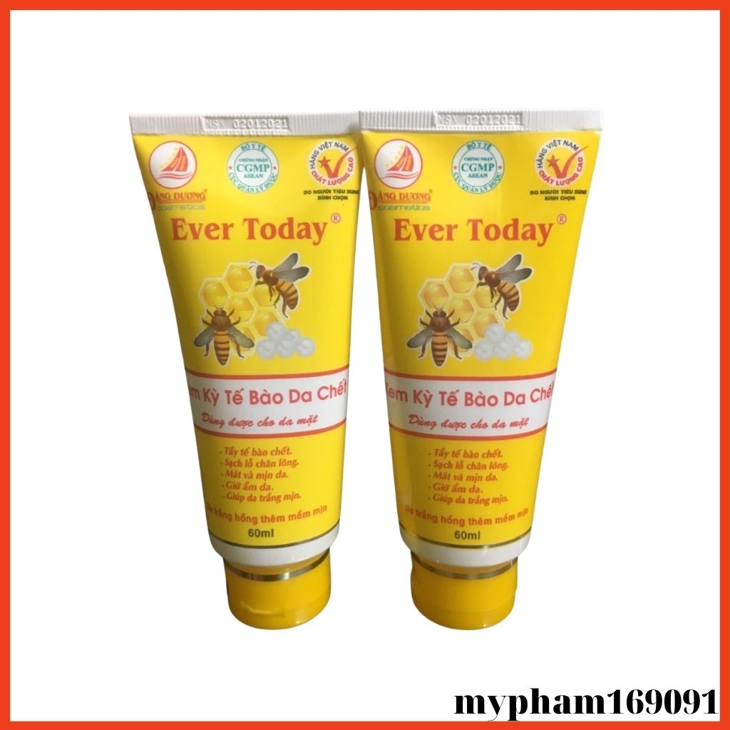 Tẩy da Chết Body Dưỡng Ẩm Xe Khít Lỗ Chân Lông ever today 60g