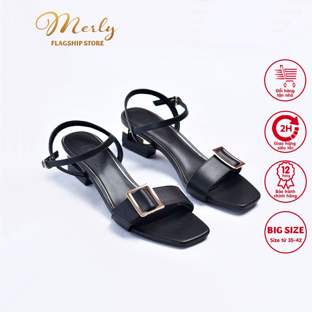 [Mã BMLTA50 giảm 10% đơn 99K] Giày xăng đan nữ 5cm 1346, sandal đế vuông 5cm, Giày sandal nữ big size