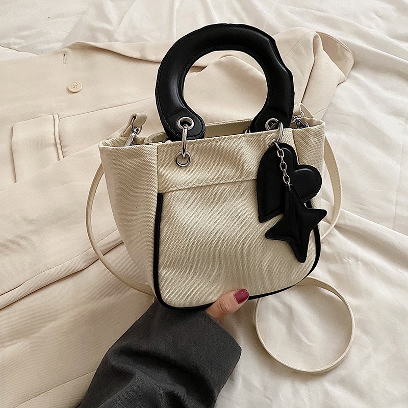 Túi Xách Bucket Vải Bạt Thời Trang Hè Hàng Mới Dành Cho Nữ 2022