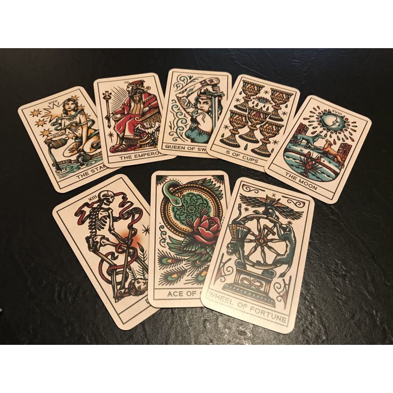 Bộ Tarot Tattoo Tarot Ink &amp; Intuition V8 Bài Bói New