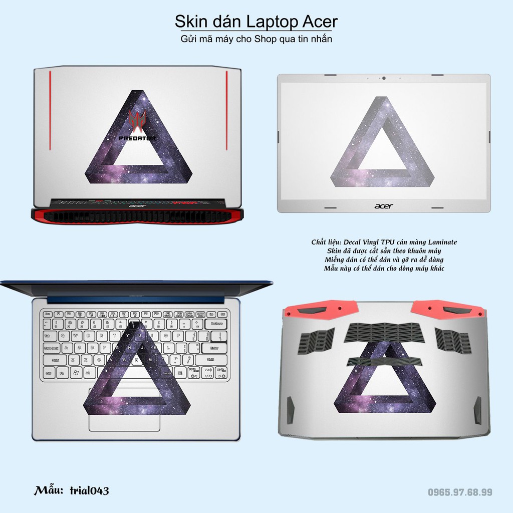 Skin dán Laptop Acer in hình Đa giác _nhiều mẫu 8 (inbox mã máy cho Shop)