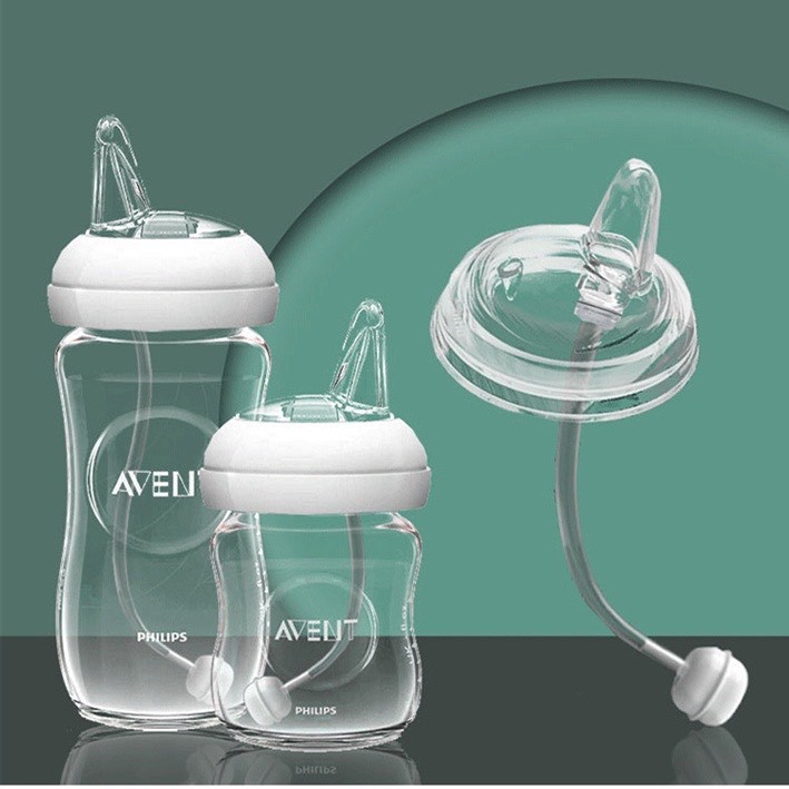 Ống tập hút có van chống sặc thay thế cho bình sữa Avent Natural cổ rộng, hút được mọi tư thế