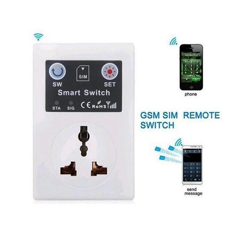 Bật Tắt Thiết Bị Điện Từ Xa Qua Điện Thoại - Ổ Cắm Điều Khiển từ xa GSM-SC1