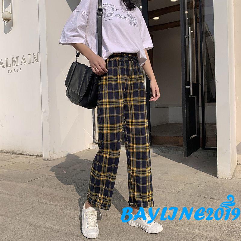 Quần Sọc Ca Rô Lưng Cao Cá Tính Cho Nữ Size S / M / L / Xl / Xxl / Xxxl | BigBuy360 - bigbuy360.vn