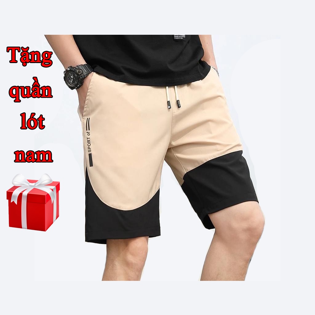 Quần đùi nam thể thao mặc nhà ngố lửng đen đẹp,Quần short nam tenji cao cấp 3l trend