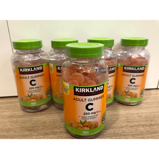 Vitamin C kẹo dẻo Kirkland hàng nhập Mỹ date Tháng 2/2021