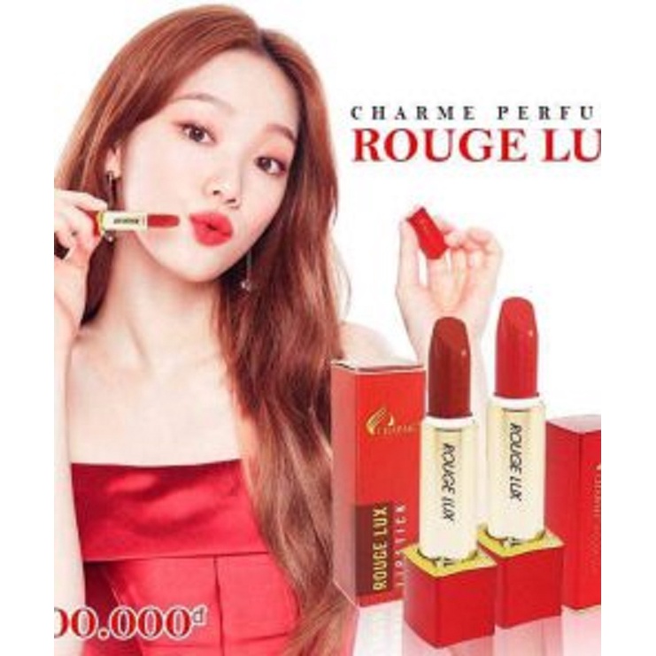 Son lì chamer rouge lux - màu đỏ cam