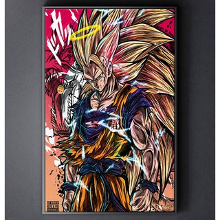 TRANH CANVAS ANIME DRAGON BALLS treo tường in theo yêu cầu - Son Goku 30