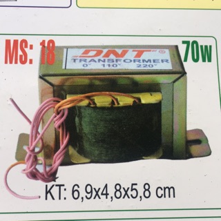 Biến áp 220v ra 110v DNT 70w