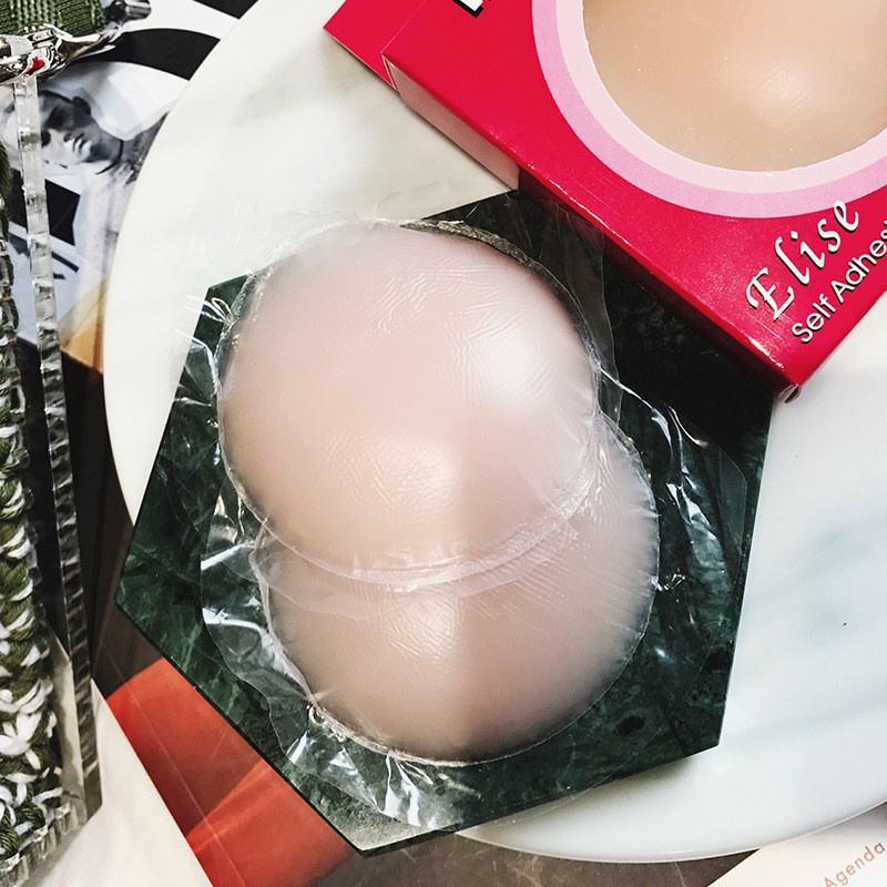 Hộp đỏ 2 miếng dán nhũ hoa silicon siêu dính Faco