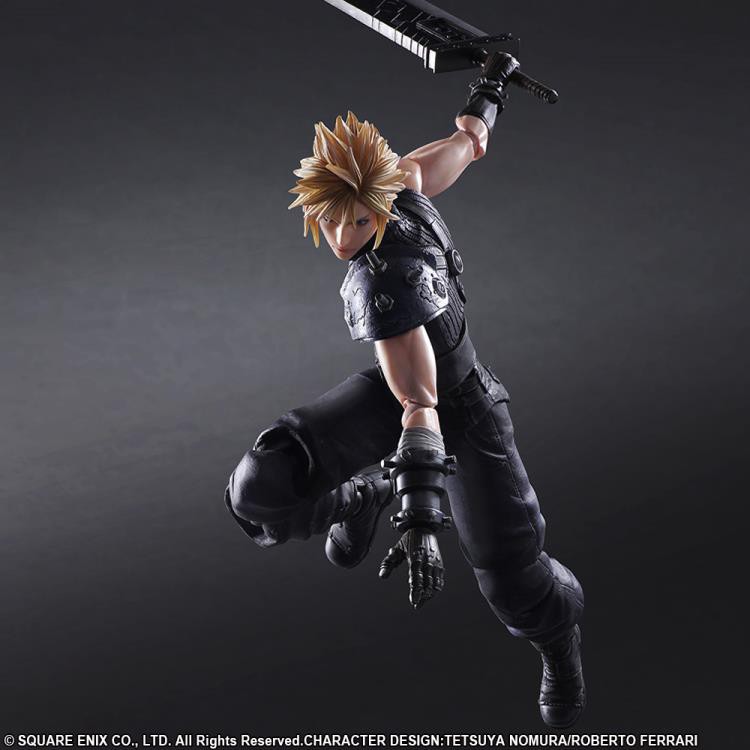 CAO 26 CM 🌟GIÁ SIÊU RẺ 🌟MÔ HÌNH PLAY ARTS KAI CLOUD STRIFE VER 2 FINAL FANTASY 7 REMAKE MÔ HÌNH NHÂN VẬT