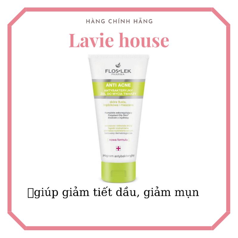 Sữa rữa mặt FlOSFLEX cho da dầu ( hàng nội địa Balan)