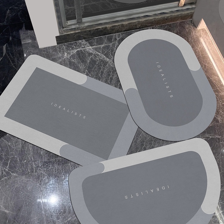 Thảm Silicone lót sàn nhà tắm / bếp chống trượt tiện dụng ( elip )