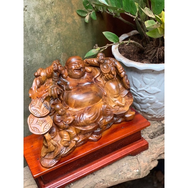 Tượng Phật Di Lặc gỗ Bách Xanh, giá 1,9tr