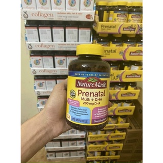 Vitamin tổng hợp Nature Made Prenatal Multi DHA 150 viên Bổ bầu mỹ Prenatal