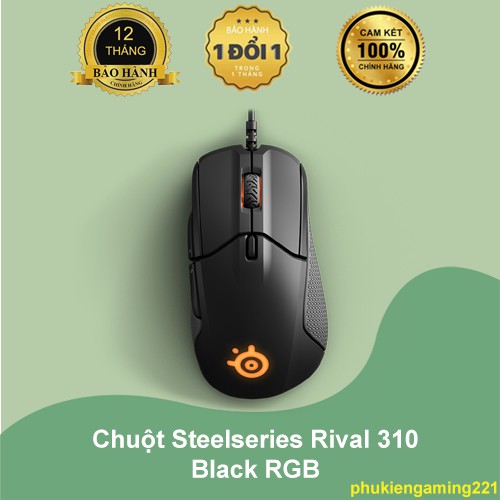 Chuột Steelseries Rival 310 Black RGB - Hàng Chính Hãng