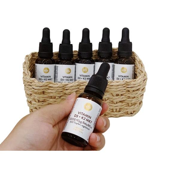 Vitamin D3 K2 MK7 Sunday Natural 20ml Giúp Hấp Thụ Canxi Phát Triển Chiều Cao Tối Đa Cho Bé