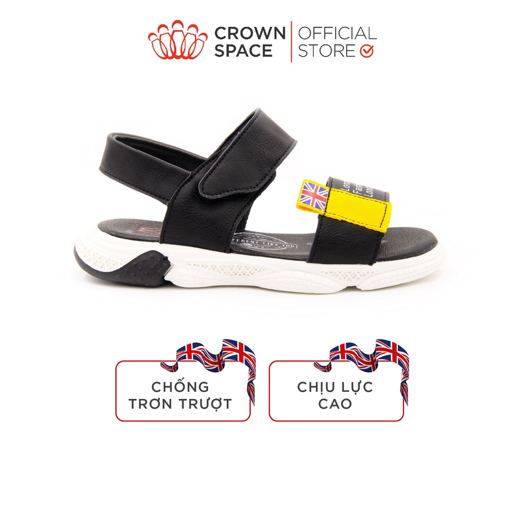 Dép Quai Hậu Bé Trai Crown Space Cao Cấp CRUK650 Nhẹ Êm, Chống Hôi Chân Size 28 đến 36 Mã BMLTA50 giảm 10% đơn 99K