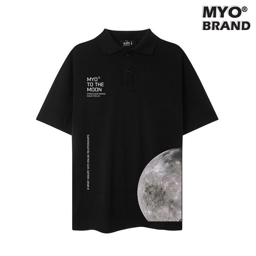 Áo Polo MYO Vải Cotton In Hình To The Moon | BigBuy360 - bigbuy360.vn