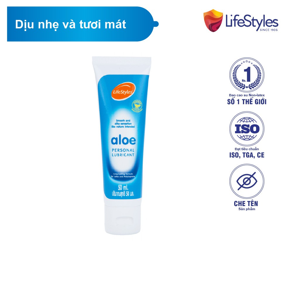 Gel Bôi Trơn Tinh Chất Lô Hội LifeStyles Aloe Lubricant 50ml