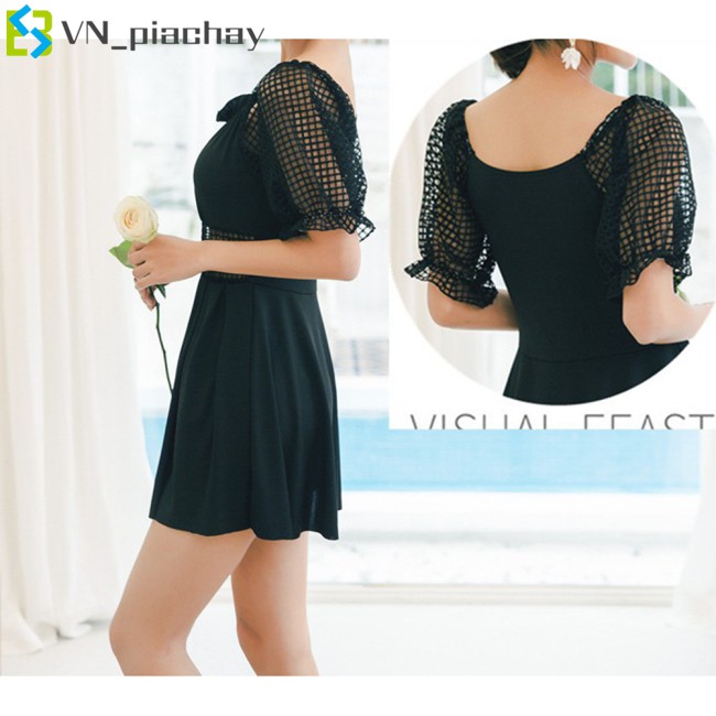 Đồ Bơi Một Mảnh Tay Ngắn Màu Trơn Gợi Cảm Cho Nữ | BigBuy360 - bigbuy360.vn