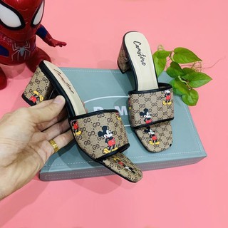 D5 - Giày cao gót hình chuột micky đế 5 cm