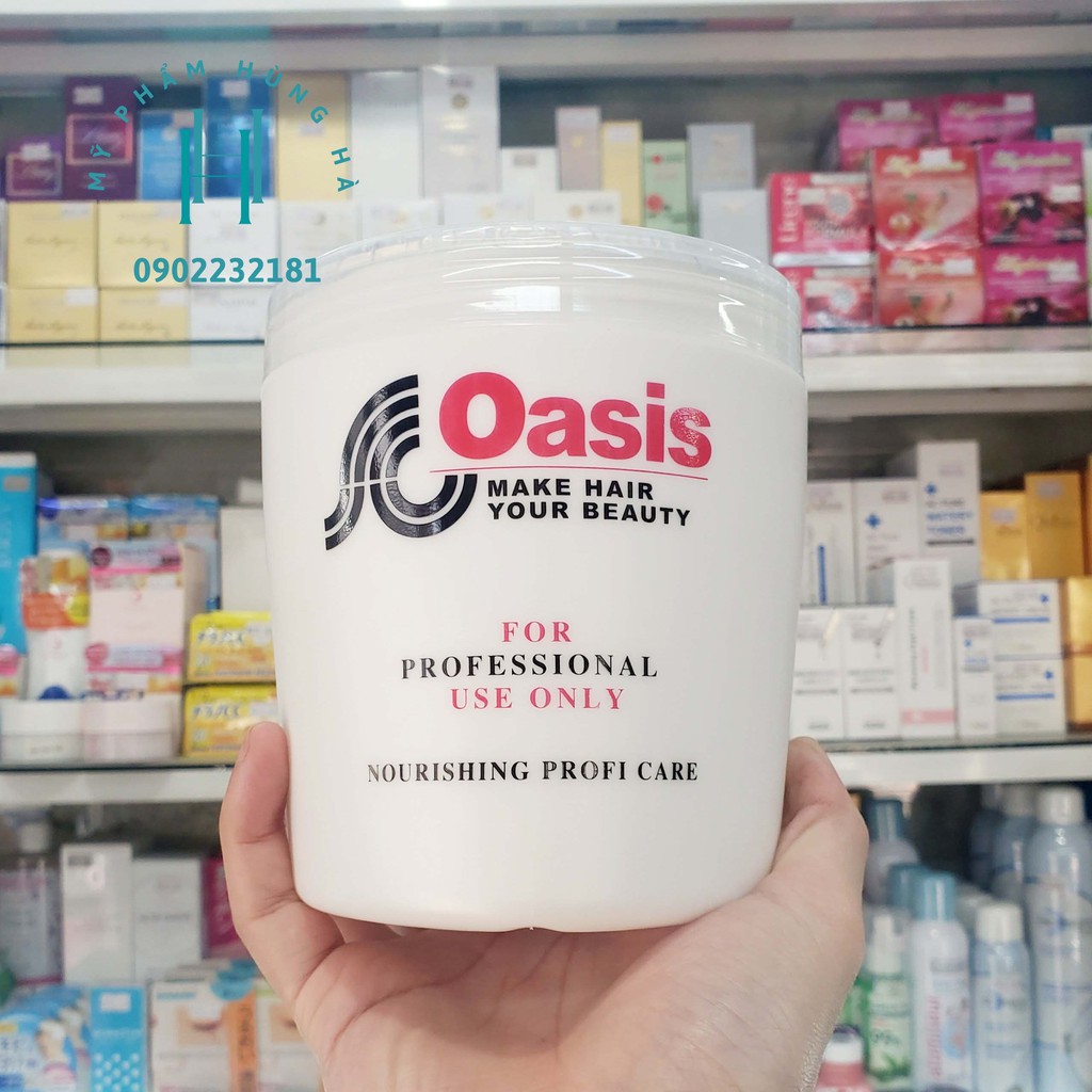 Kem ủ tóc Oasis, kem hấp tóc phục hồi siêu mượt Oasis 1000ml