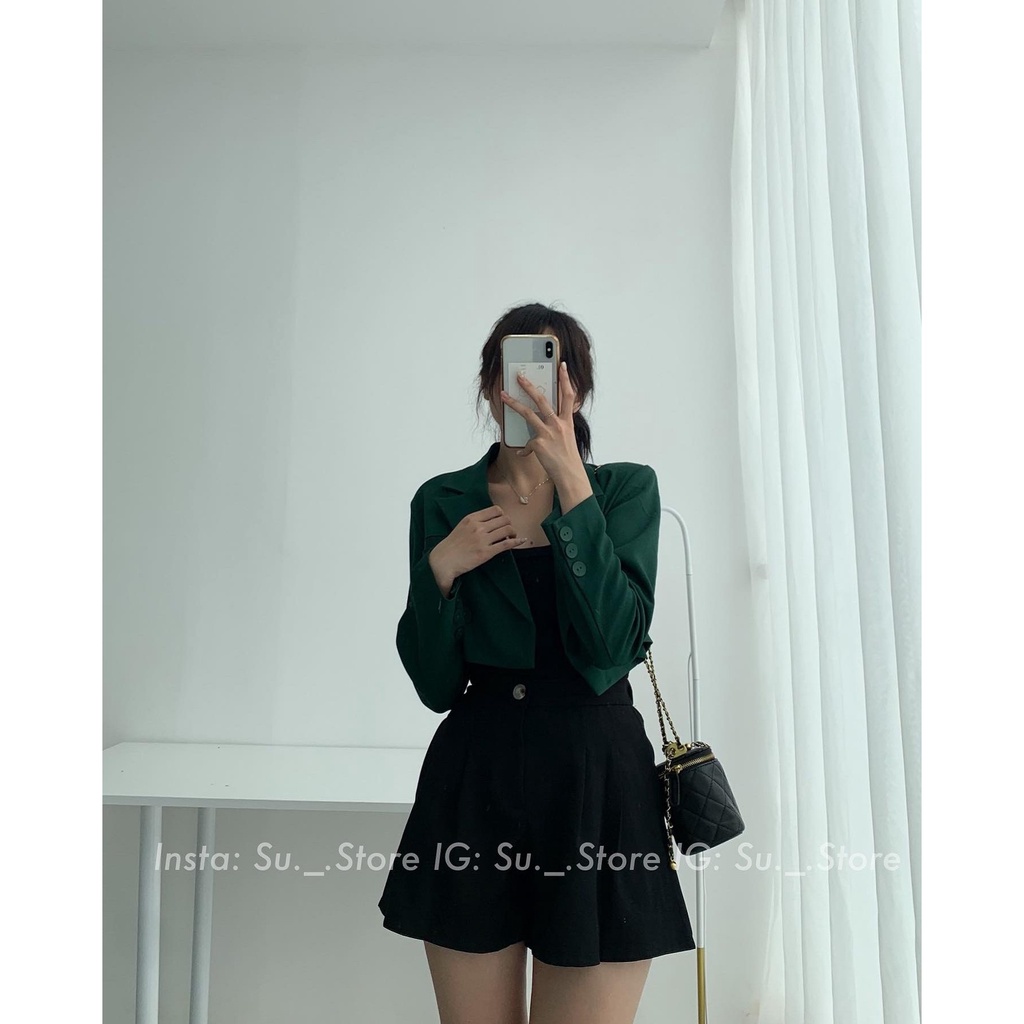 Áo blazer croptop dài tay túi giả A2317 SUSTORE | BigBuy360 - bigbuy360.vn