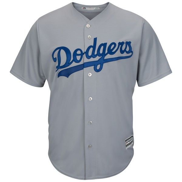 Mens Dodgers Baseball Jersey White Blue Grey
