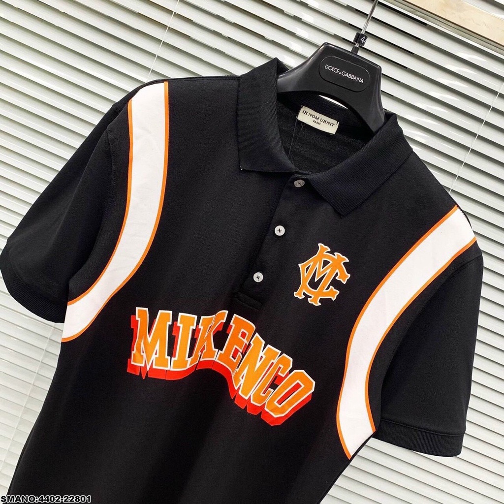 Áo polo, áo tay ngắn có cổ MIKENCO viền vai vải cotton co dãn cực chất