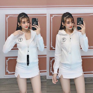 ÁO KHOÁC DA CÁ M63 (Thêu Chấm Hỏi)