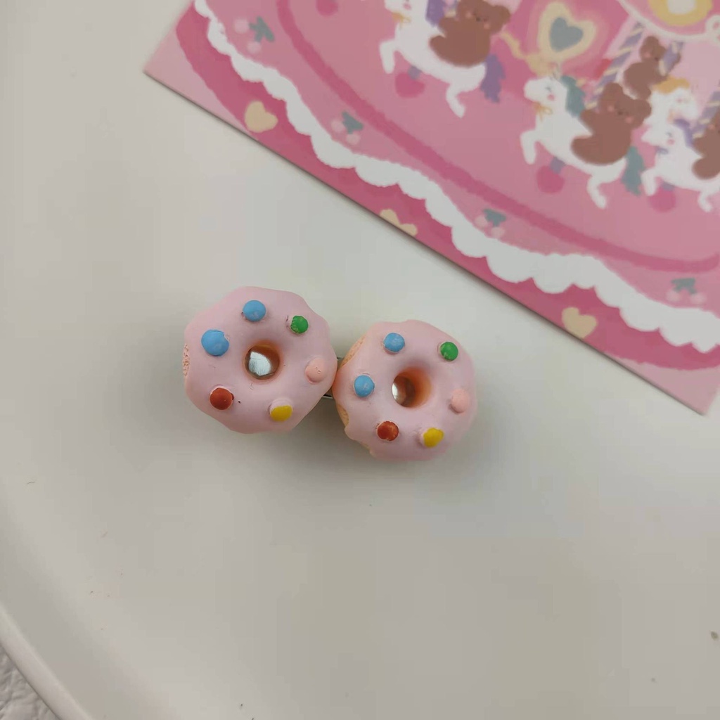 Kẹp Tóc Hình Bánh Donut Phong Cách Hàn Quốc Thời Trang