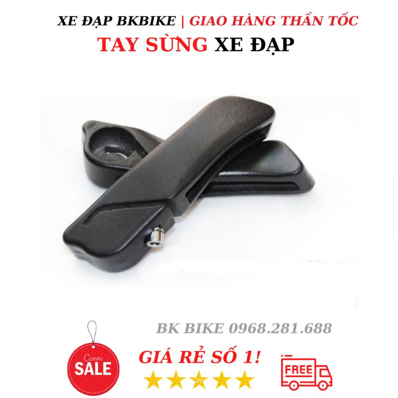 Tay Sừng Xe Đạp - Chất Liệu Nhôm, Dễ Lắp Đặt