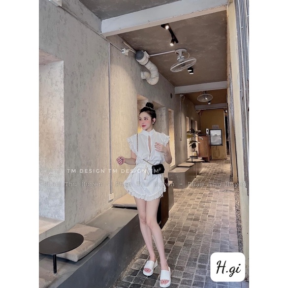 Set jum kéo khoá pha ren siêu xinh