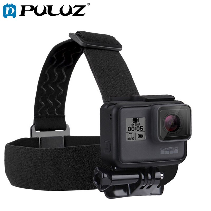 Bộ dây đeo đầu và đầu co giãn PULUZ Go Pro cho GoPro NEW HERO/HERO6/5/4/3+DJI OSMO Action 2