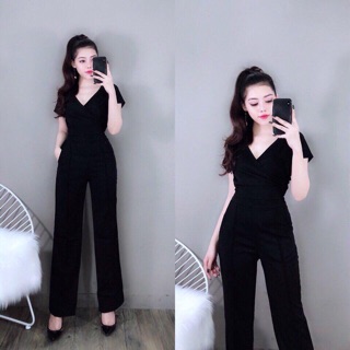 Set áo đắp chéo và quần suông