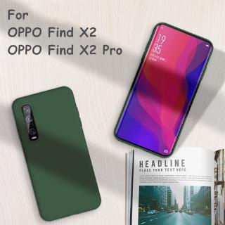 Original Liquid Silicone Oppo Find X 2 X2 X2 Pro Camera Protection Soft Case Back Cover
