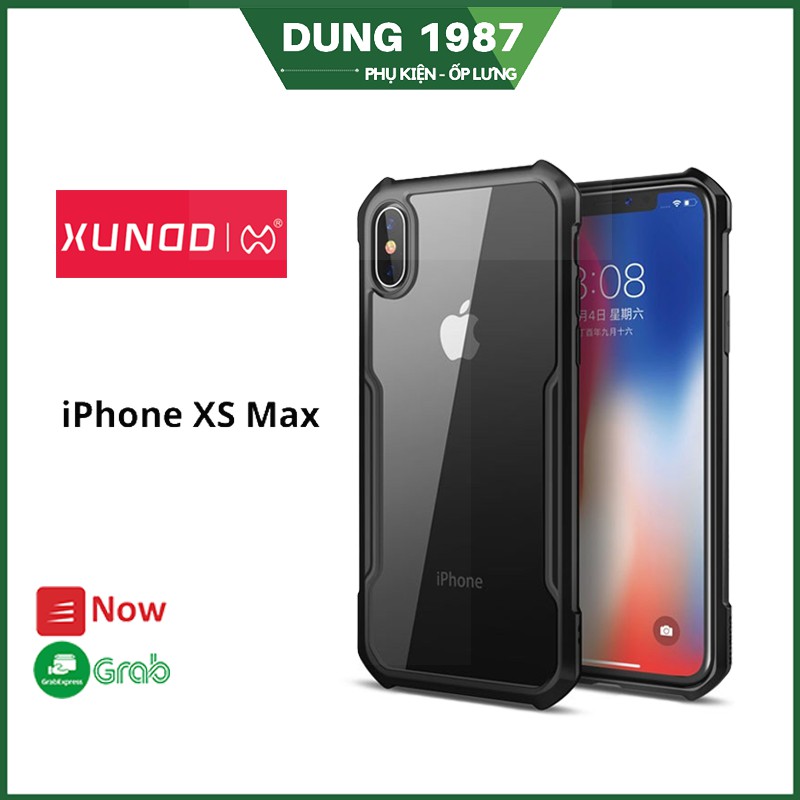 Ốp lưng XUNDD iPhone XS Max - Chống shock, Mặt lưng trong, Chính Hãng - Beatle Series ( Đen )