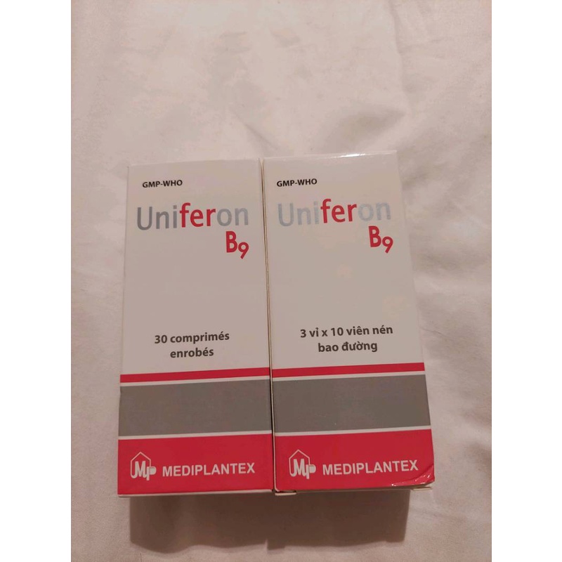 UNIFERON B9 - Bổ sung Sắt, Acid Folic cho phụ nữ mang thai, đang cho con bú