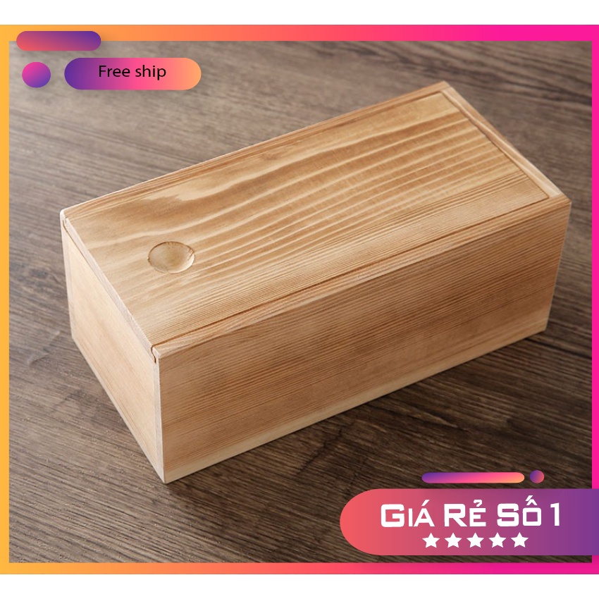 Hộp gỗ đựng đồ trang sức, hộp gỗ đựng quà trặng, hộp gỗ chữ nhật nắp trượt